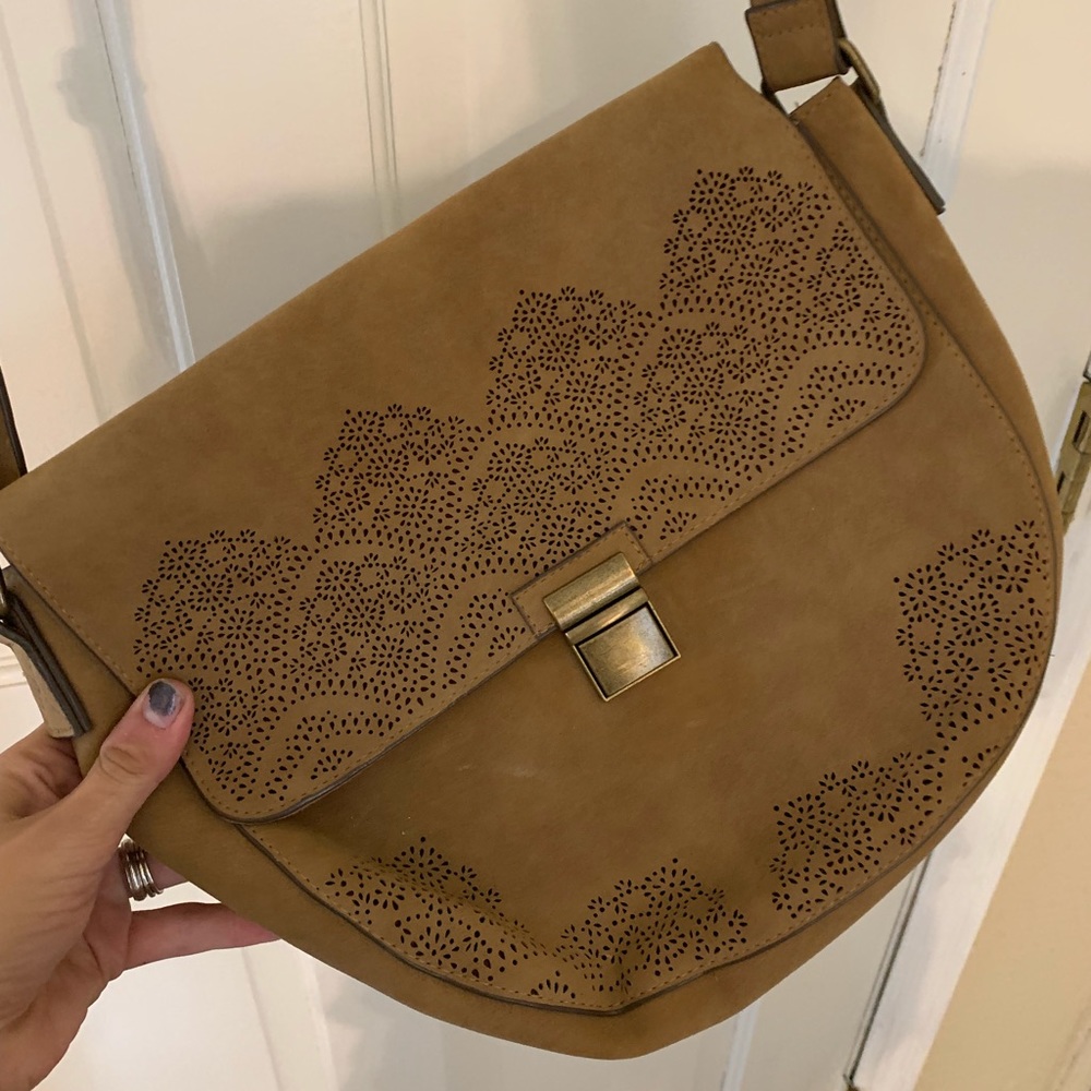 T-shirt & Jeans Leather Crossbody Purse